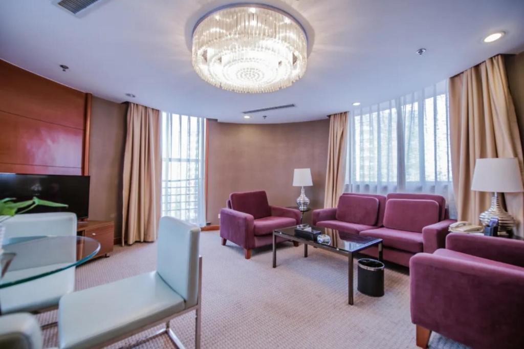 Linyi Blue Horizon Intenational Hotel Extérieur photo
