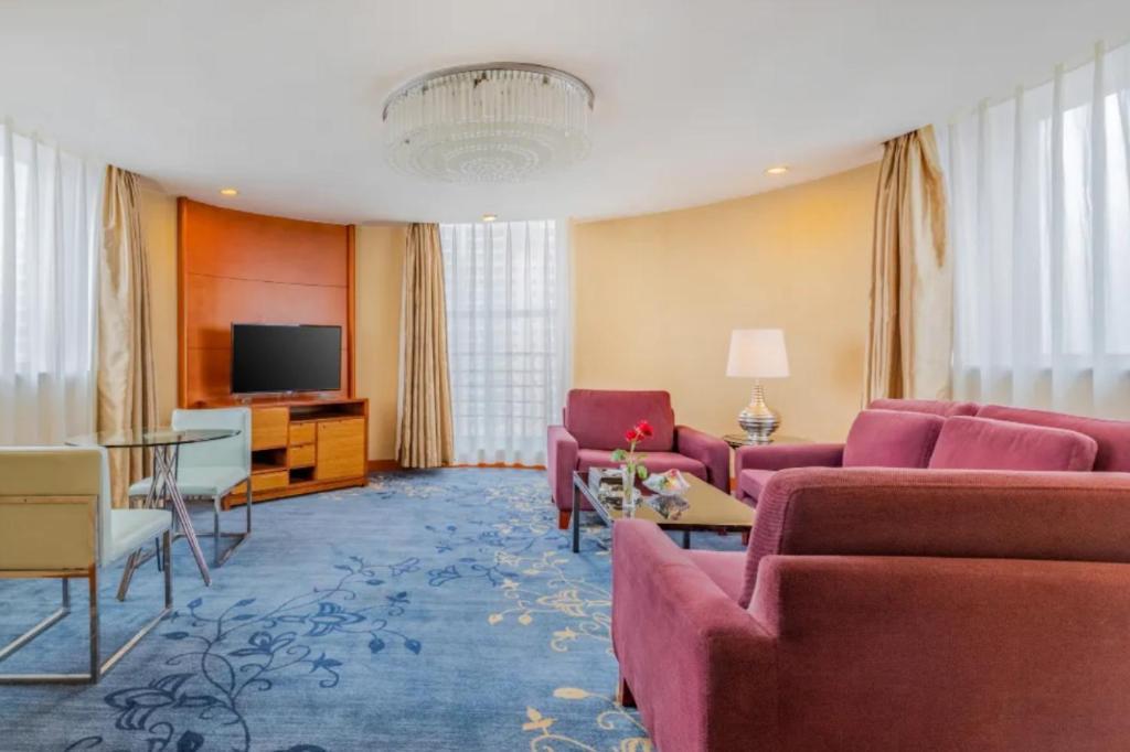 Linyi Blue Horizon Intenational Hotel Extérieur photo